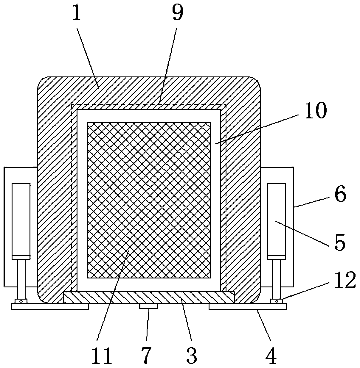 Convenient-to-replace filtering device for desulfurization tower