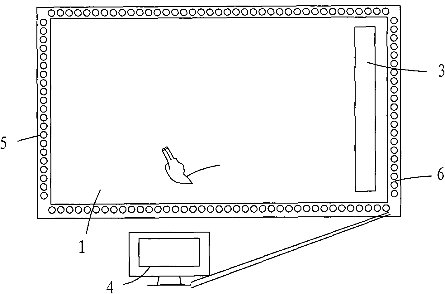 Method for recognizing gesture on infrared induction type electronic whiteboard