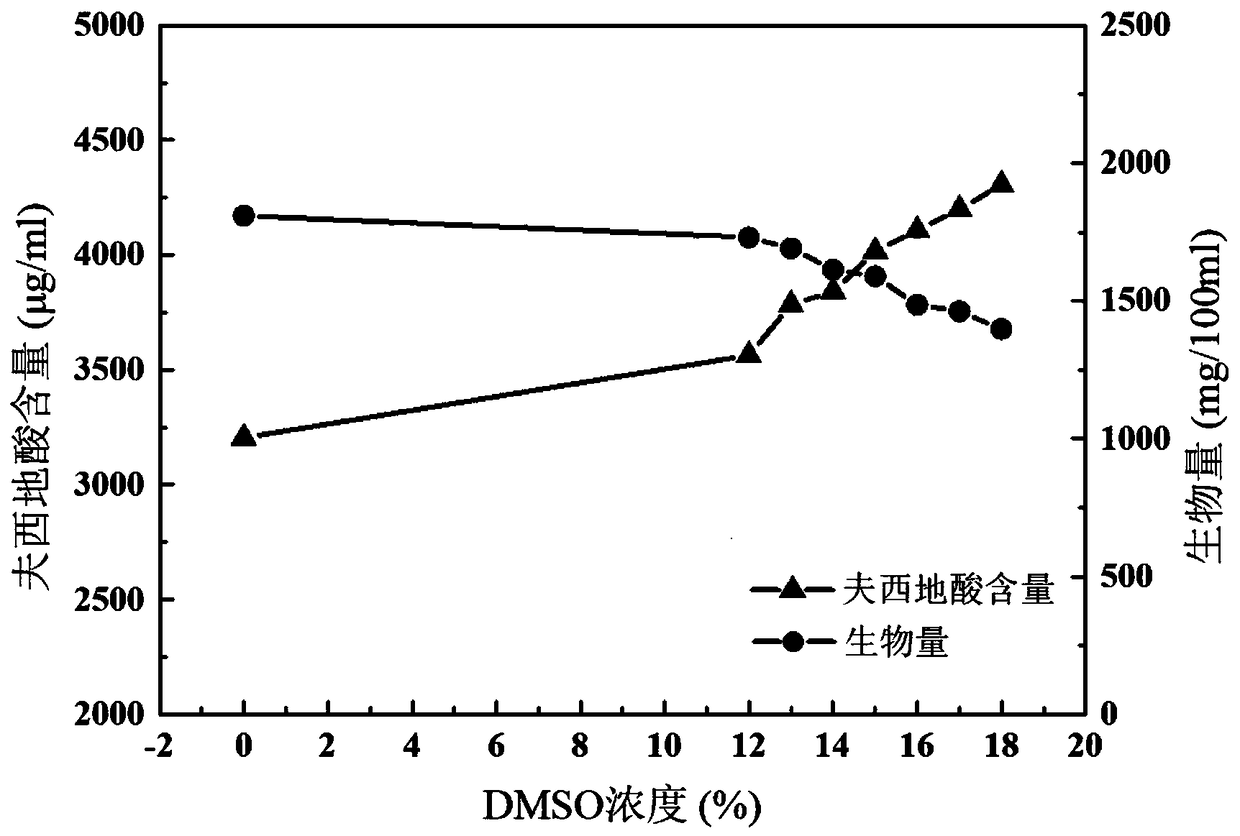 Fusidic acid high-yield strain as well as breeding method and application thereof