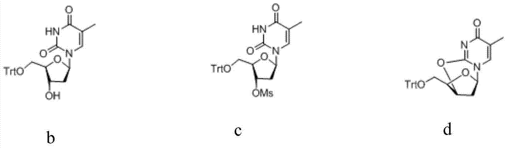 Preparation method of zidovudine and intermediate thereof