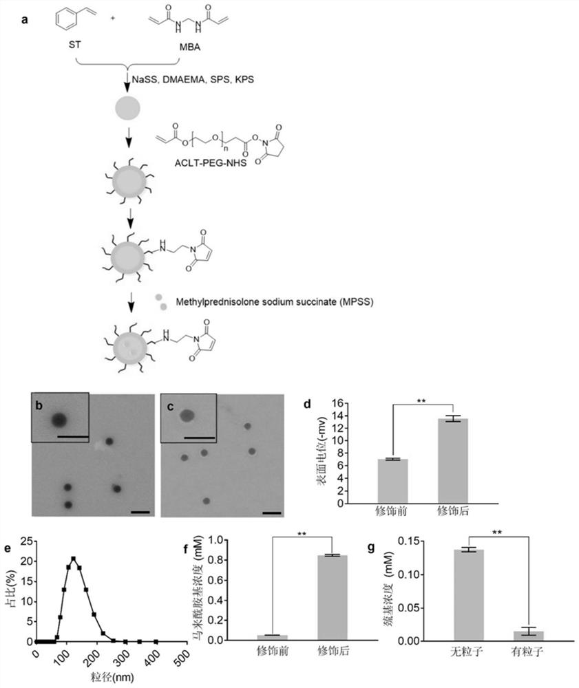 Injectable hydrogel for treating central nervous injury and preparation method thereof