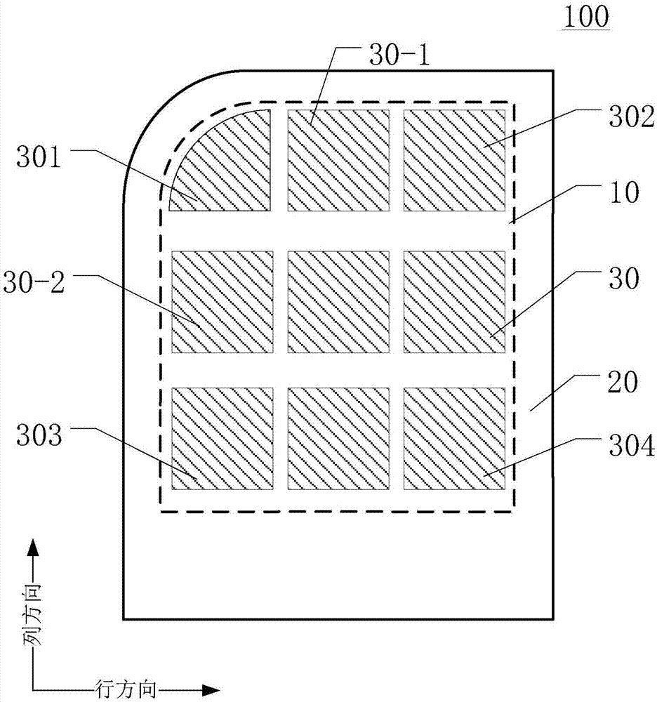 Abnormal-shape display panel and display device