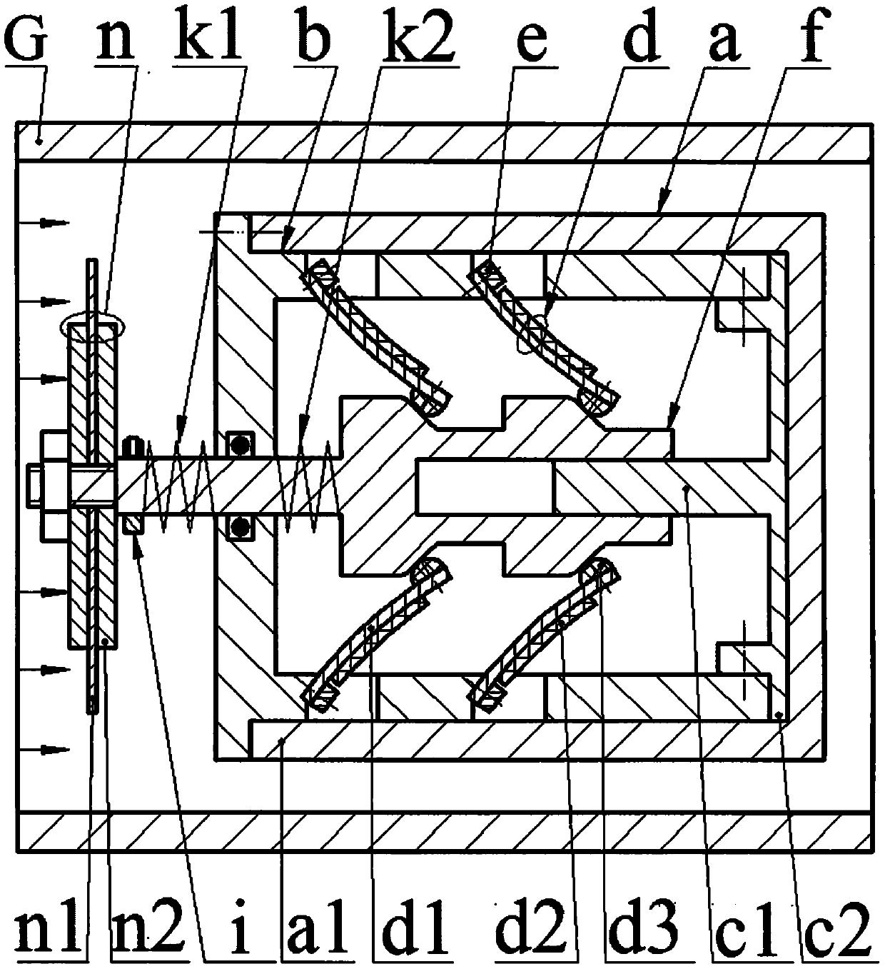 Piezoelectric energy harvester used for pipeline airflow detection system