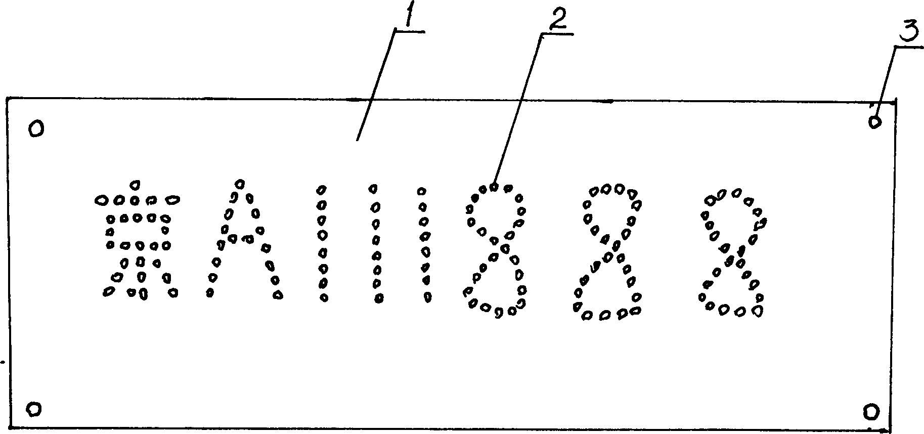 Nocturnal auto-illuminating display number plate for automobile and ship