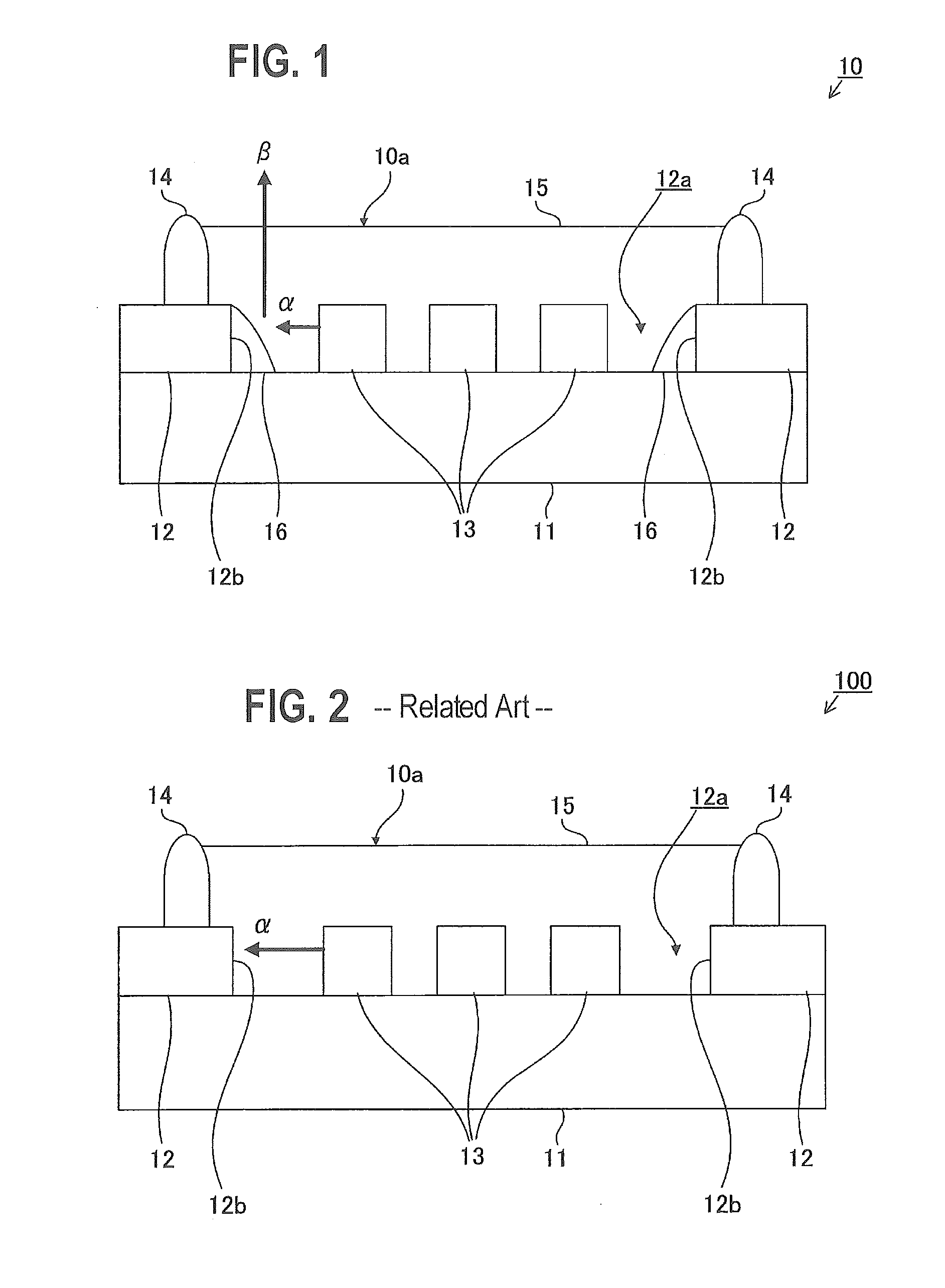 Light emitting member having a wiring board with through hole exposing a light emitting semiconductor element with a light reflecting member covering a peripheral wall portion of the through hole