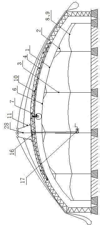 Three-layer single-protected vegetable arch shed