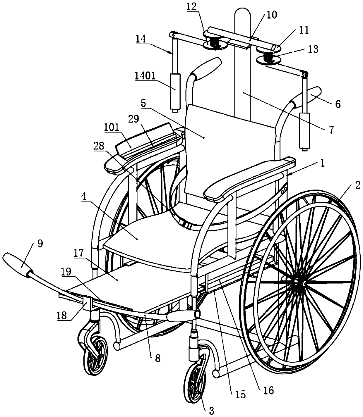 Multifunctional wheelchair with restoration function