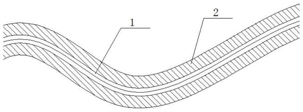 A kind of 3D silica gel film with fabric layer and its preparation method and application