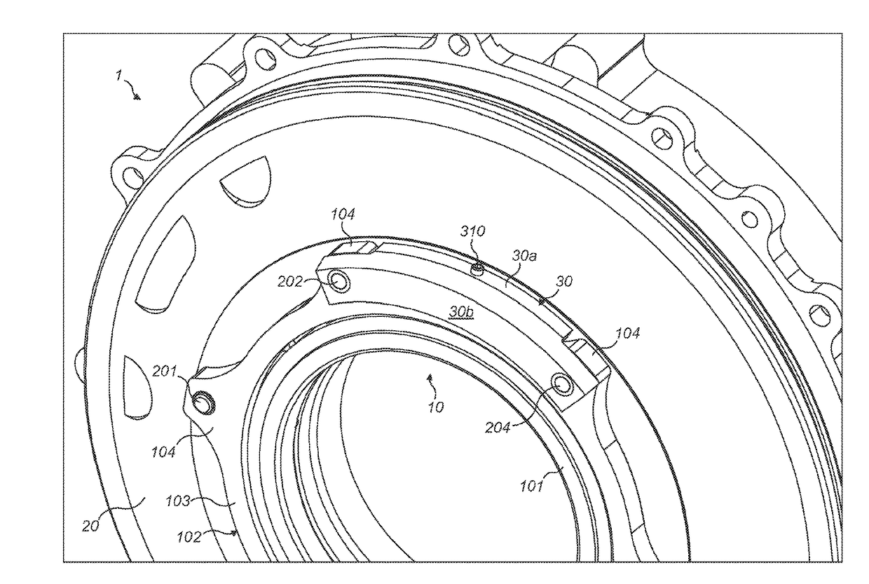 Rotor bearing temperature sensor