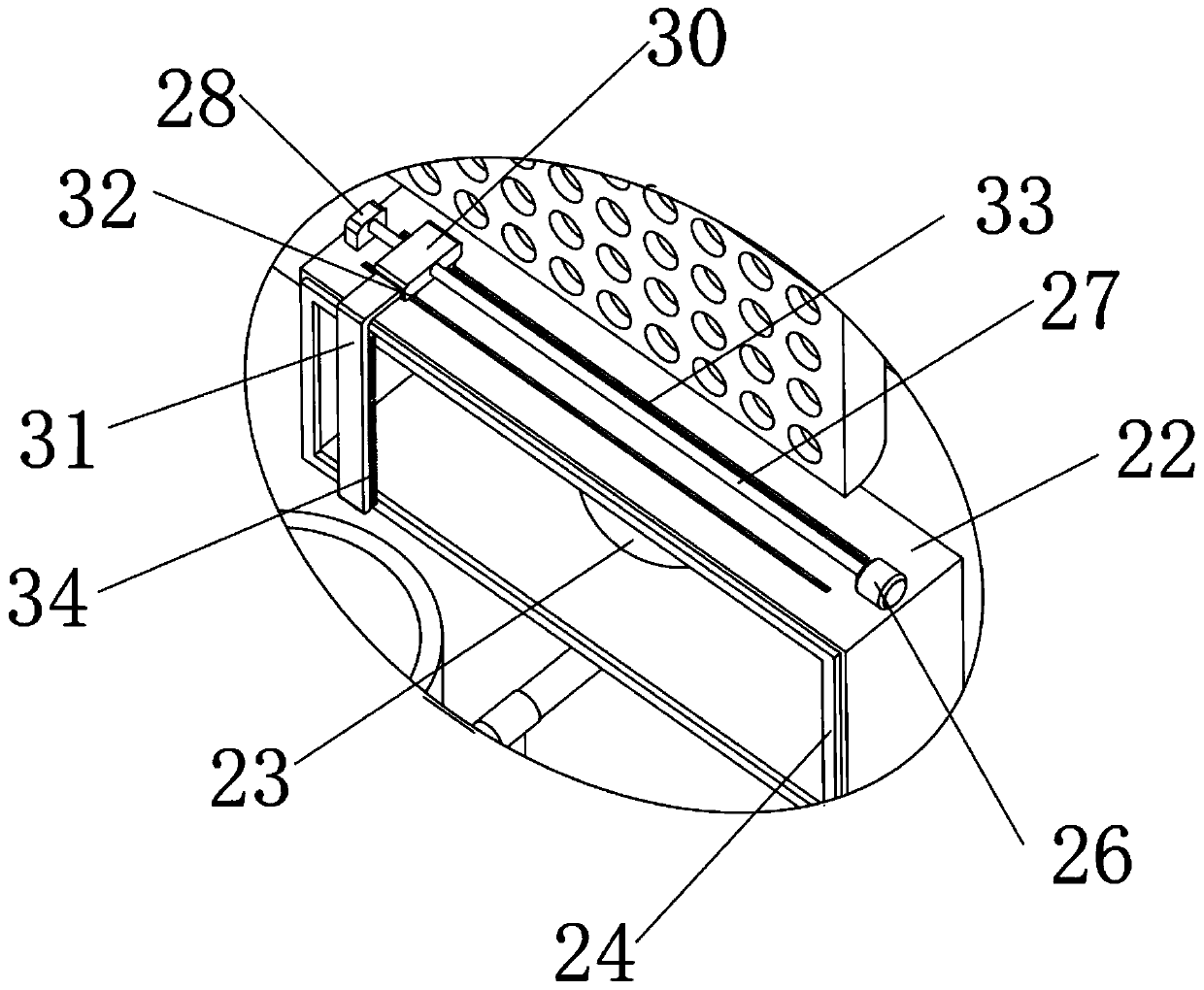 Power station boiler membrane type water-cooled wall cleaning device