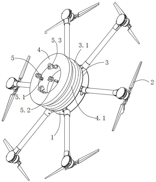 Unmanned aerial vehicle landing device with radio wave ranging guidance