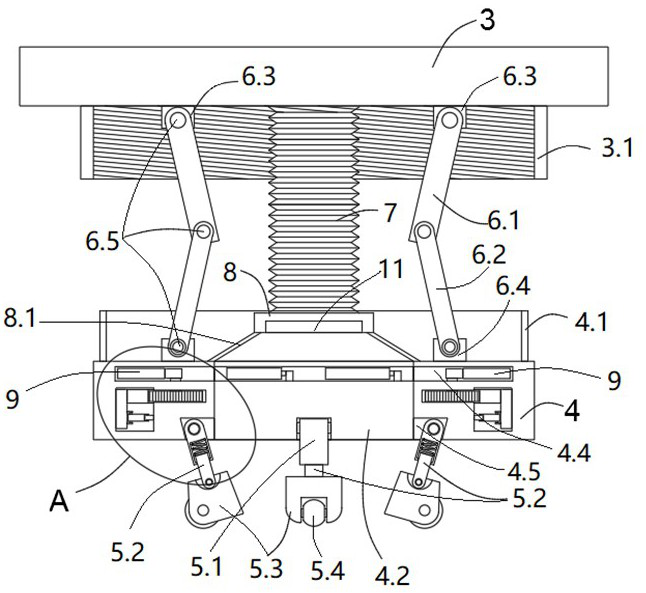 Unmanned aerial vehicle landing device with radio wave ranging guidance