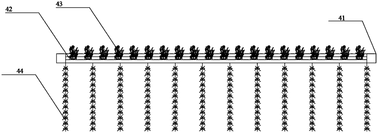 Ecological water environment treatment system and process thereof