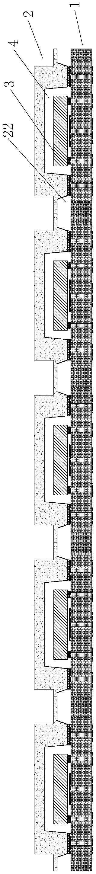 Quasi-air tightness surface acoustic wave component encapsulation structure and manufacturing method