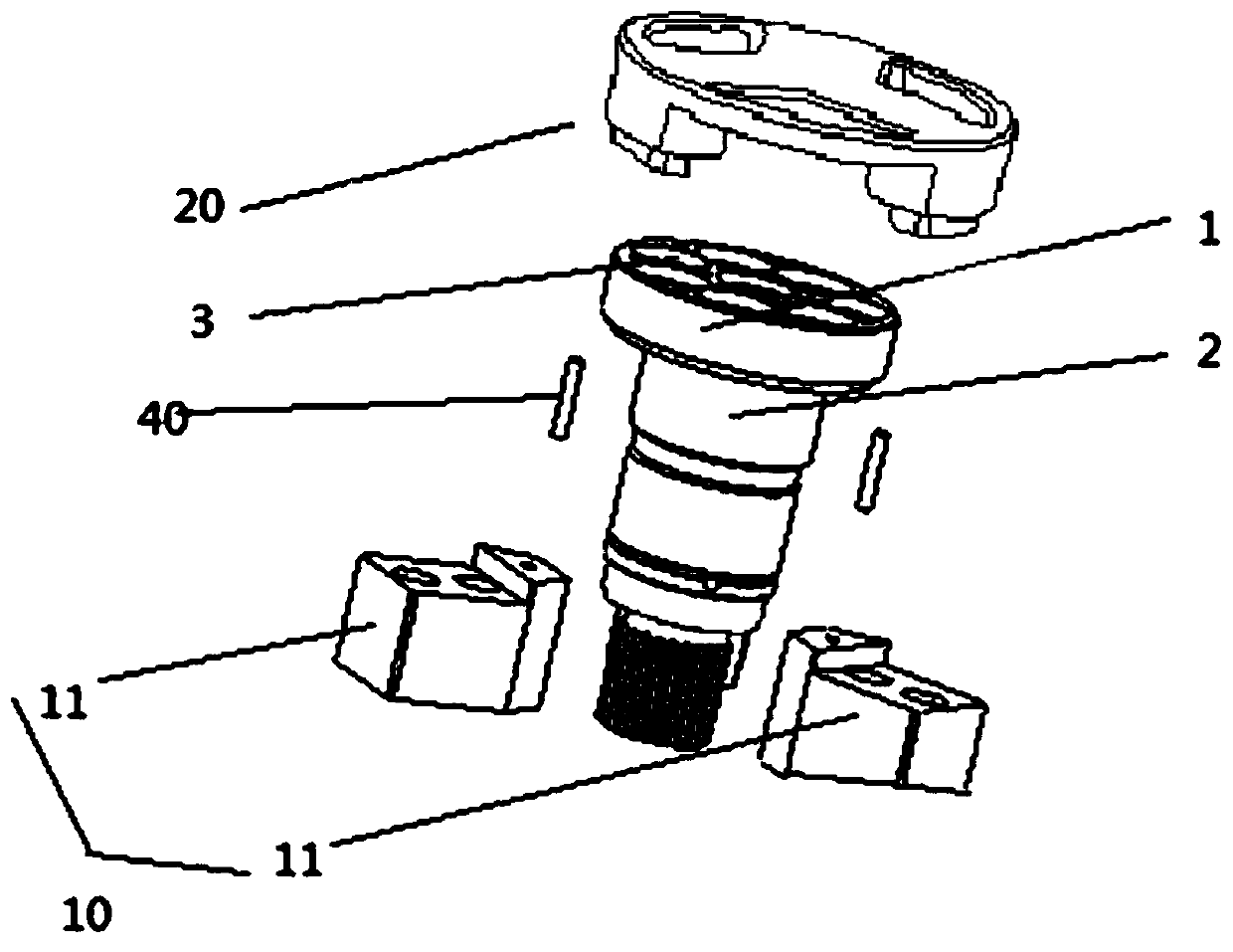 Hydraulic pump spindle positioning assembly and hydraulic pump spindle machining device