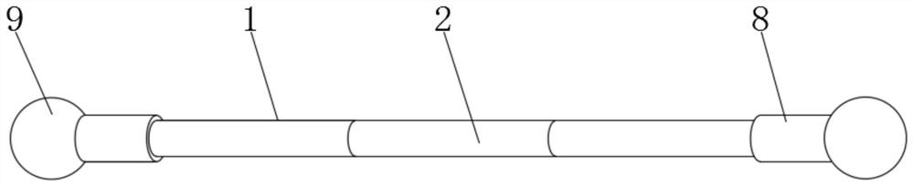 Splicable curtain rod assembly