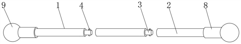 Splicable curtain rod assembly