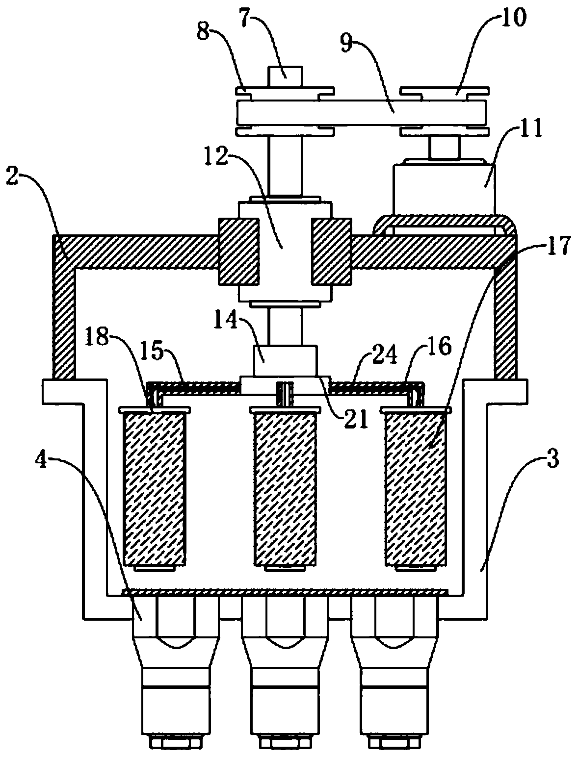 Cleaning machine for K gold production