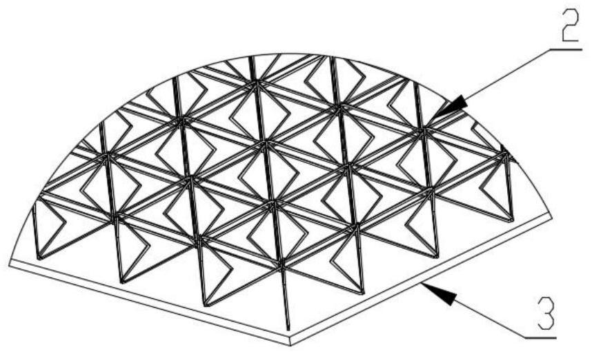 Double-arrow type negative poisson ratio honeycomb sandwich plate