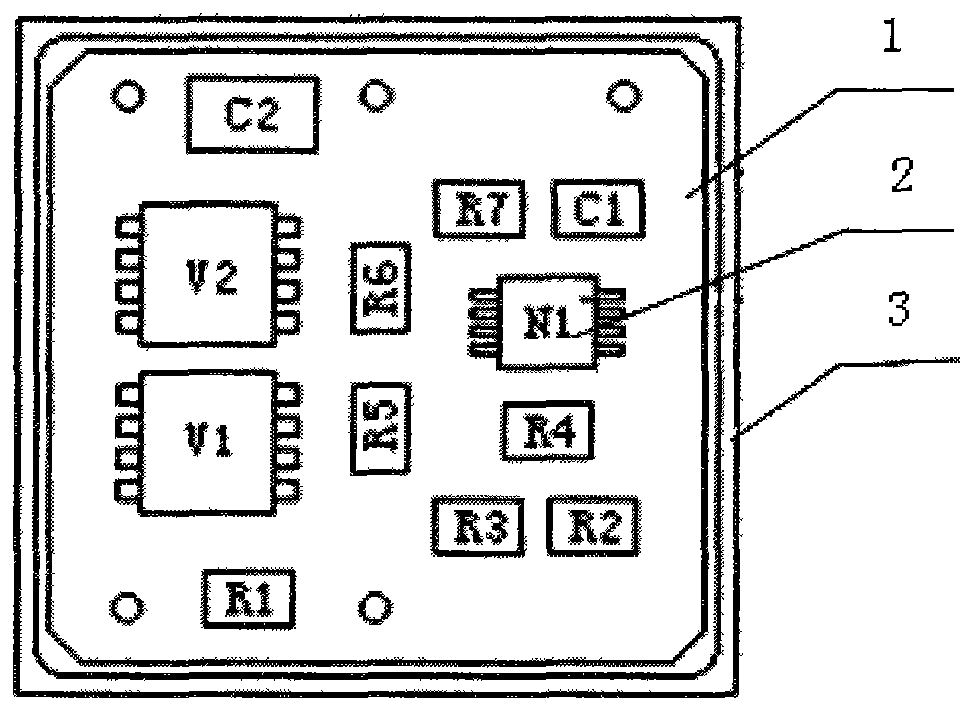 Thick film low power consumption counter-attack under-voltage protection module