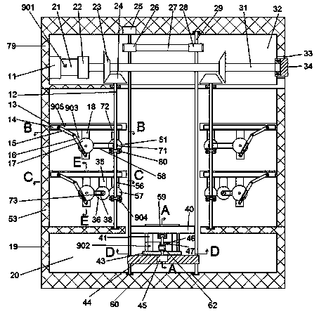 An automatic three-dimensional parking garage