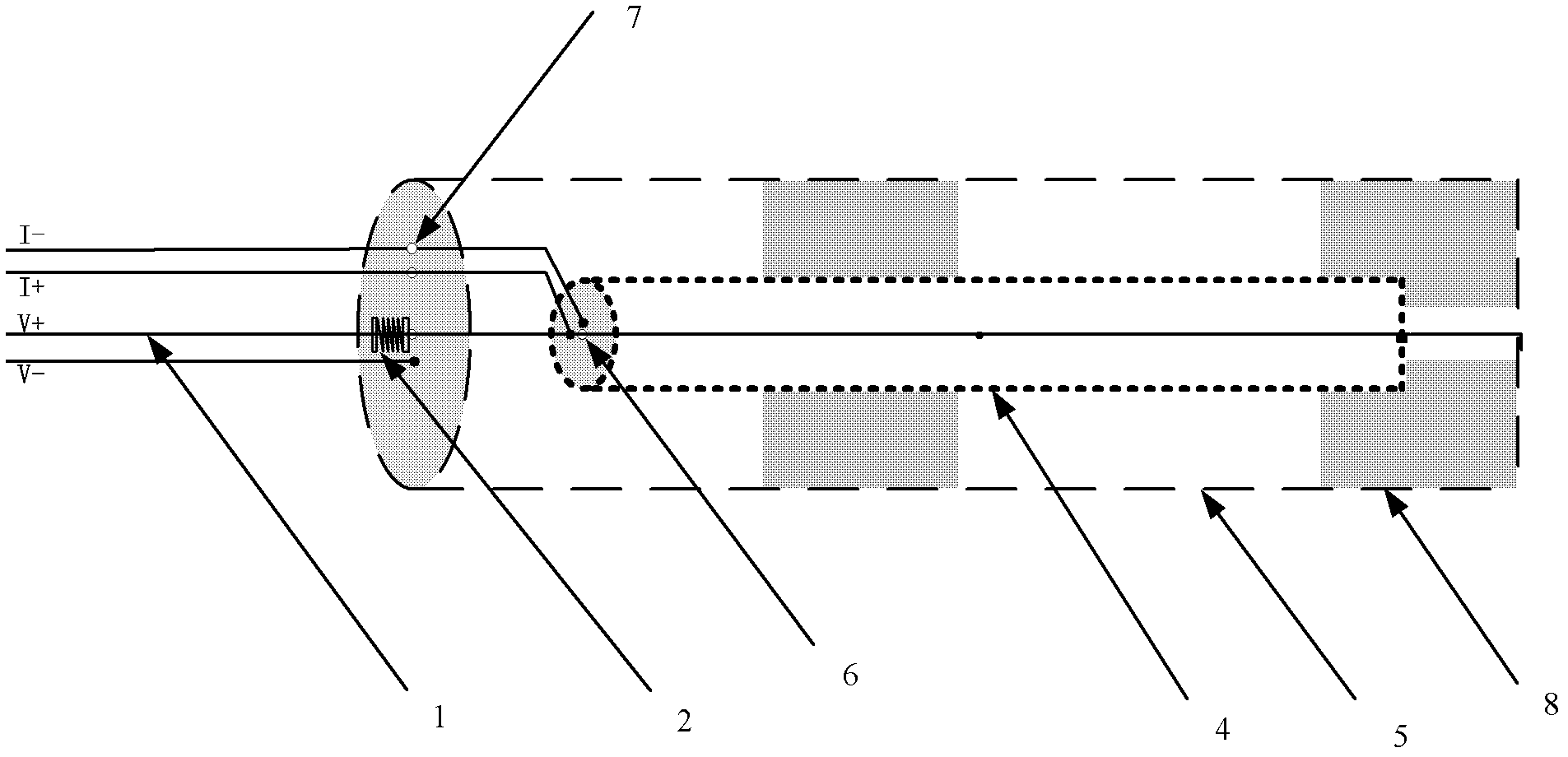 Tension constant resistor capable of calculating difference of alternating current and direct current