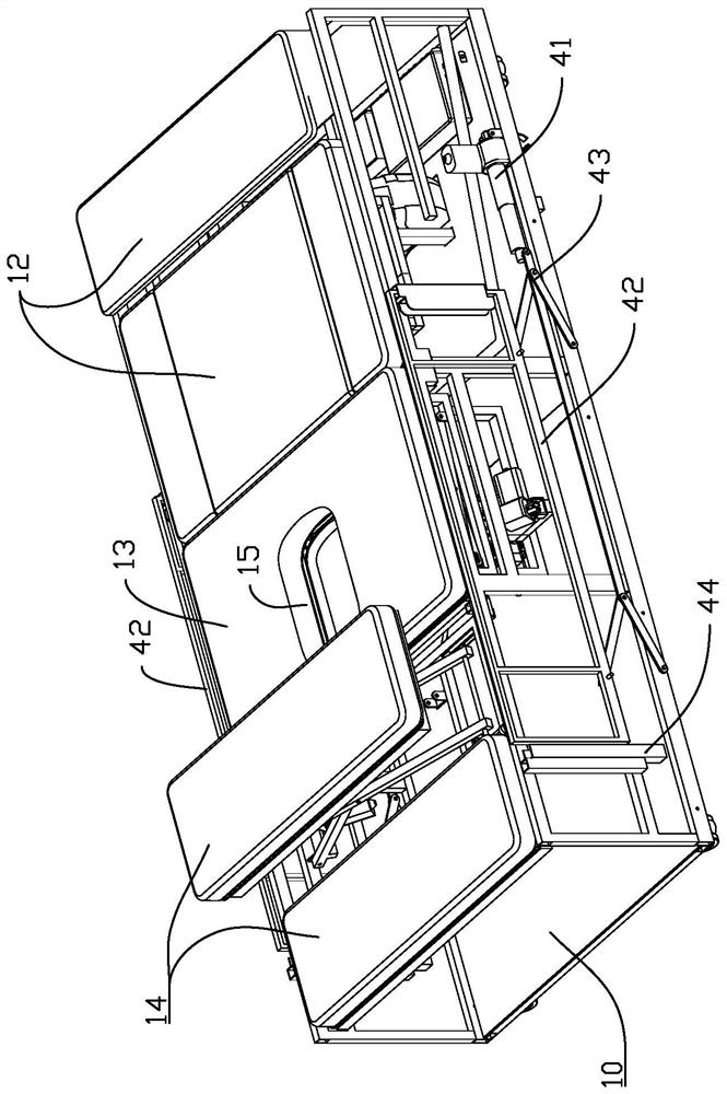 An intelligent bed with the function of toilet and sewage discharge