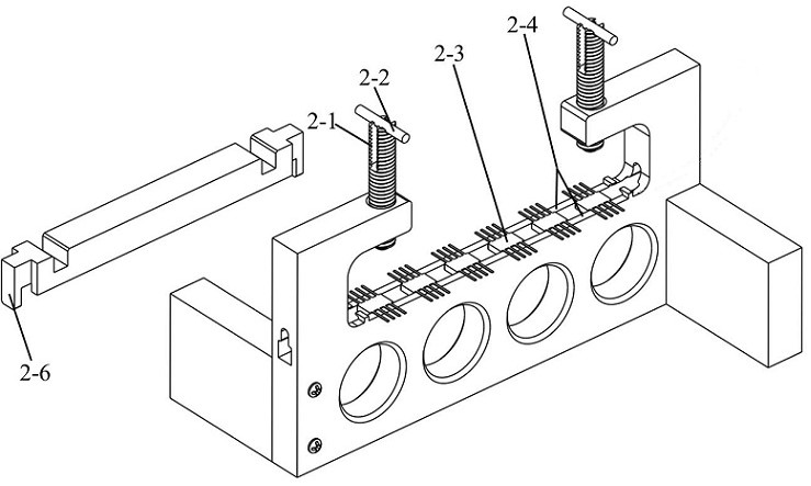 A telescopic shaft positioning and pressing device pin bilateral cutting device