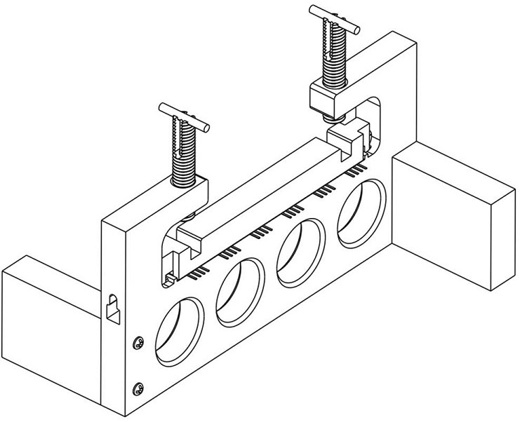 A telescopic shaft positioning and pressing device pin bilateral cutting device