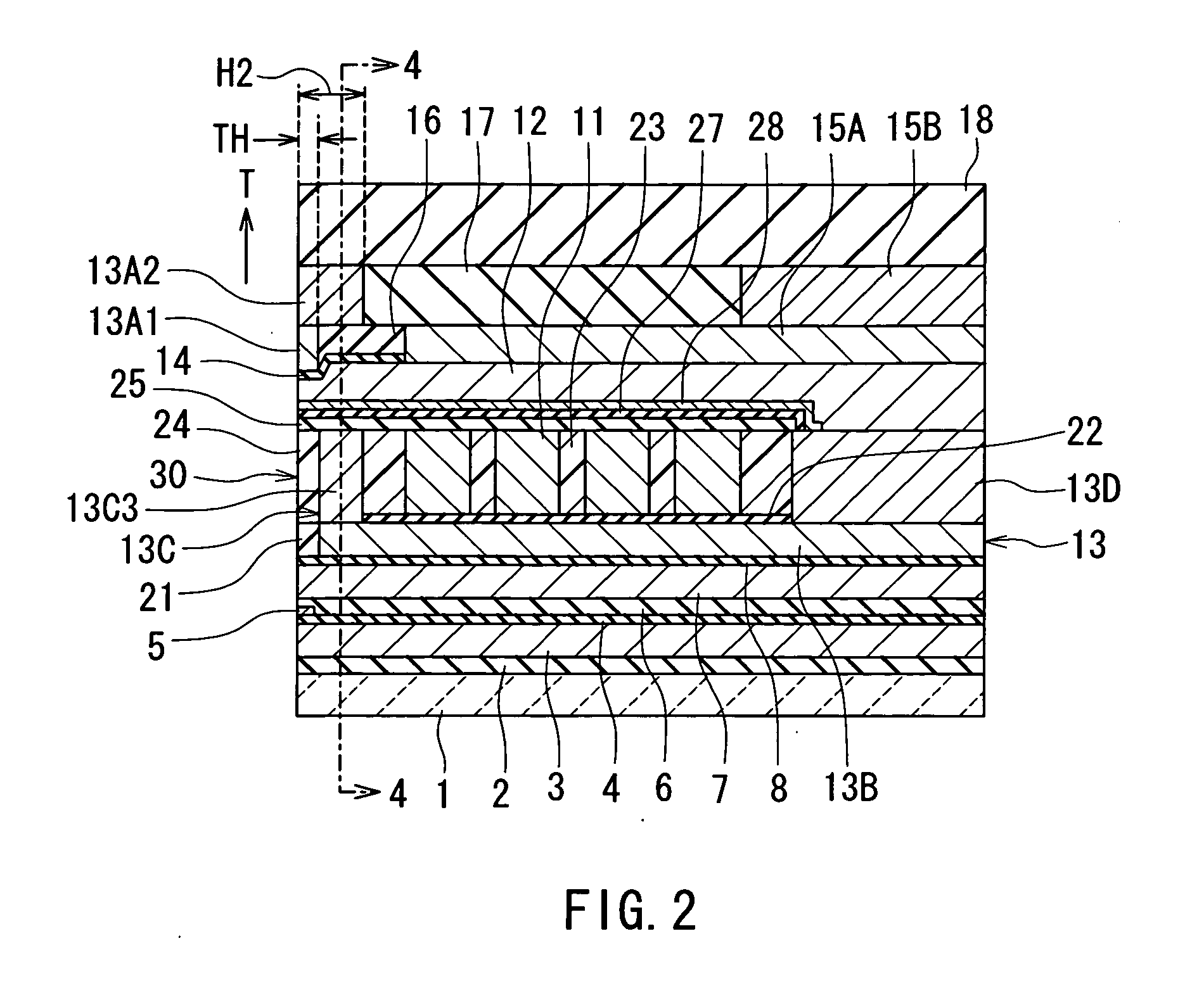 Magnetic head for perpendicular magnetic recording and method of manufacturing same