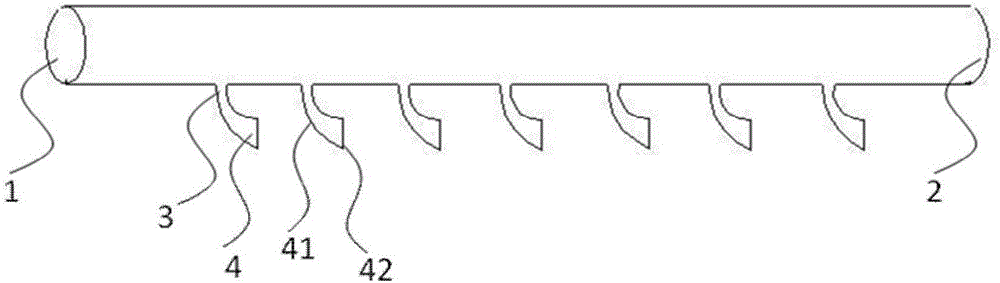 Spray pipe for high-temperature diffusion furnace and application thereof