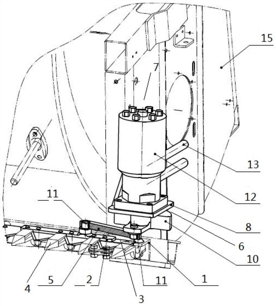 Cutting knife structure of harvester and harvester