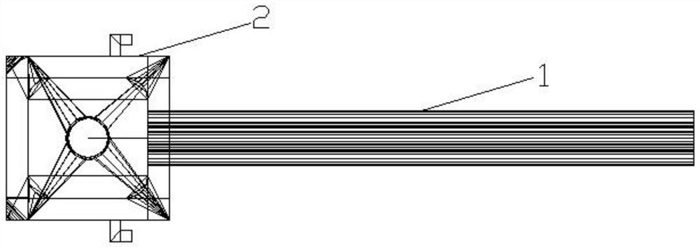 Nondestructive testing device for engine compressor blade