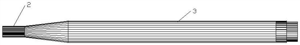 Nondestructive testing device for engine compressor blade