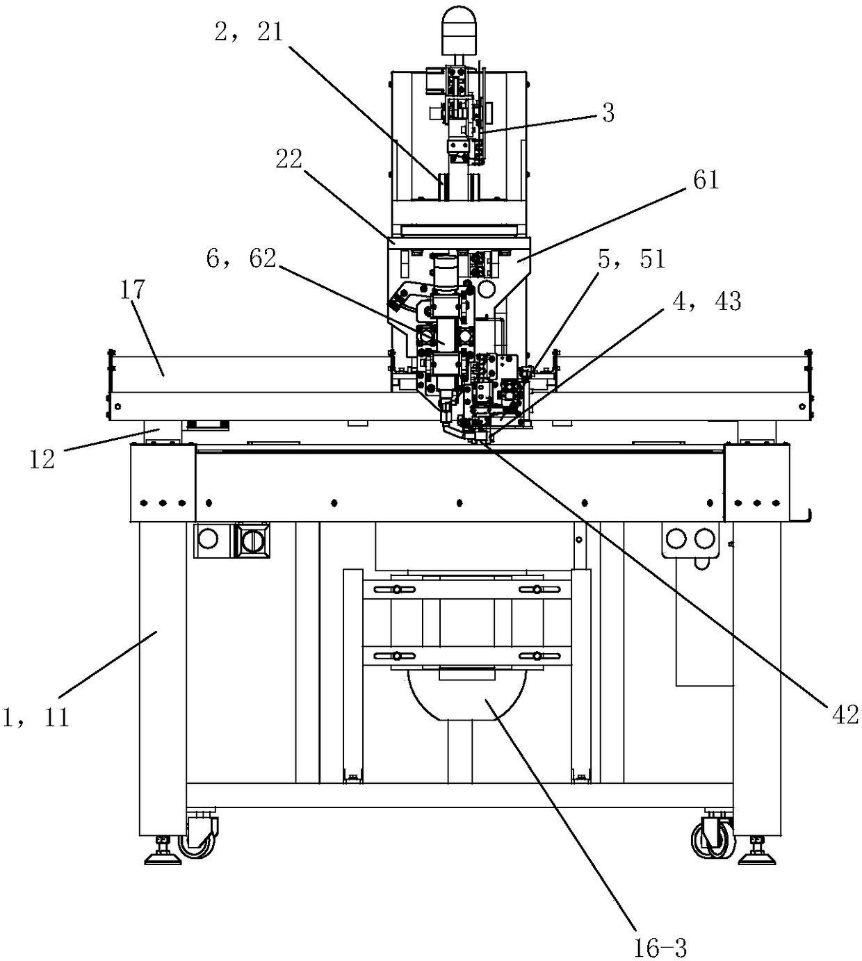 Hot melt sticking machine