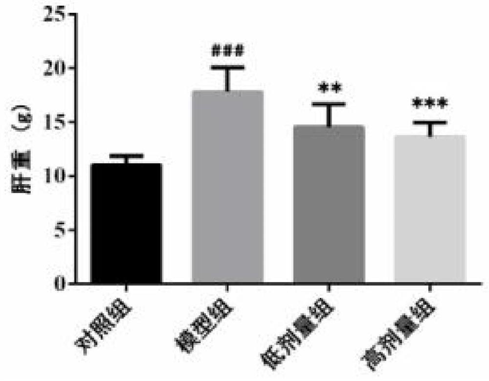 A traditional Chinese medicine composition capable of alleviating non-alcoholic steatohepatitis, its preparation method and product