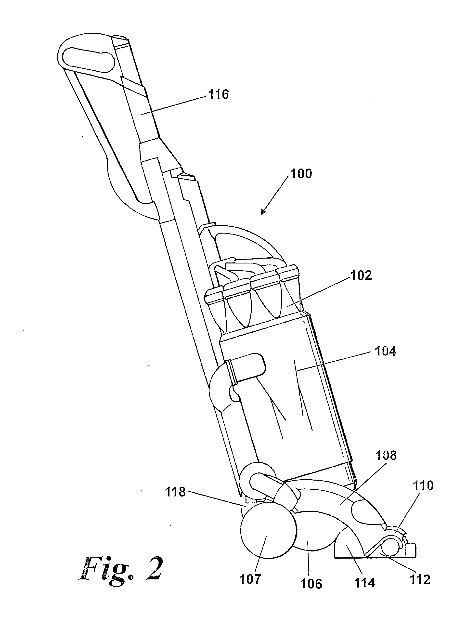 Cleaner head assembly for a vacuum cleaner