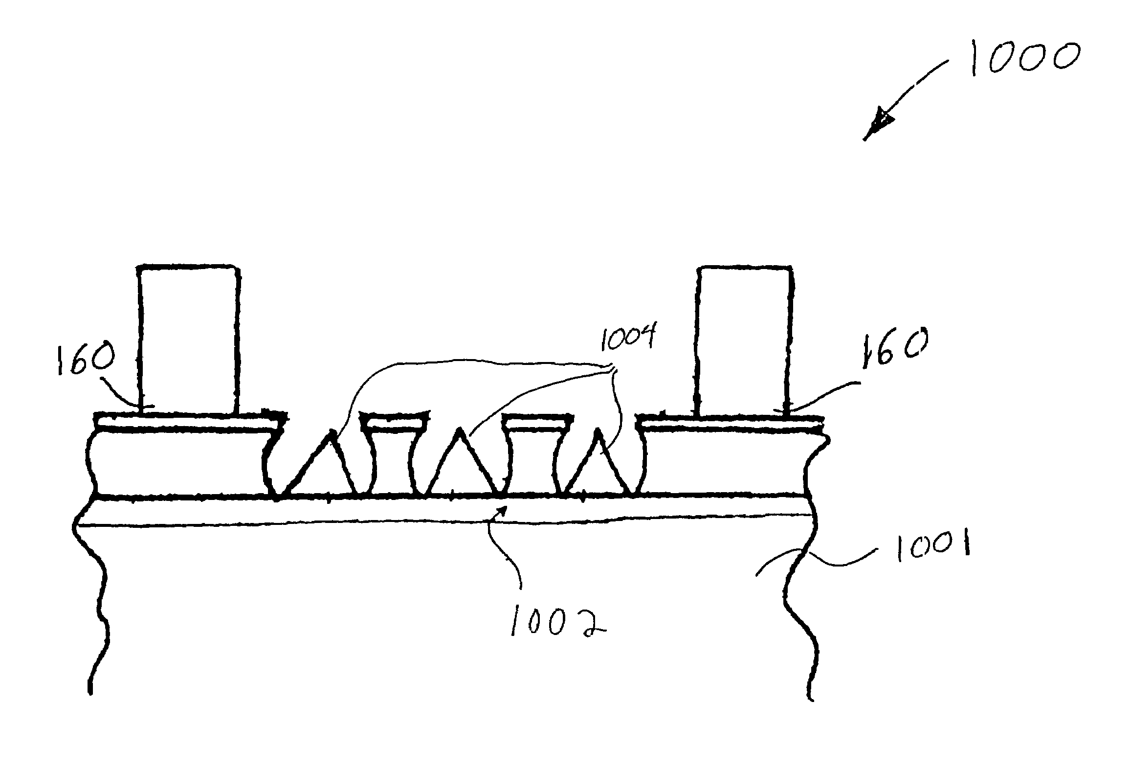 Protected substrate structure for a field emission display device