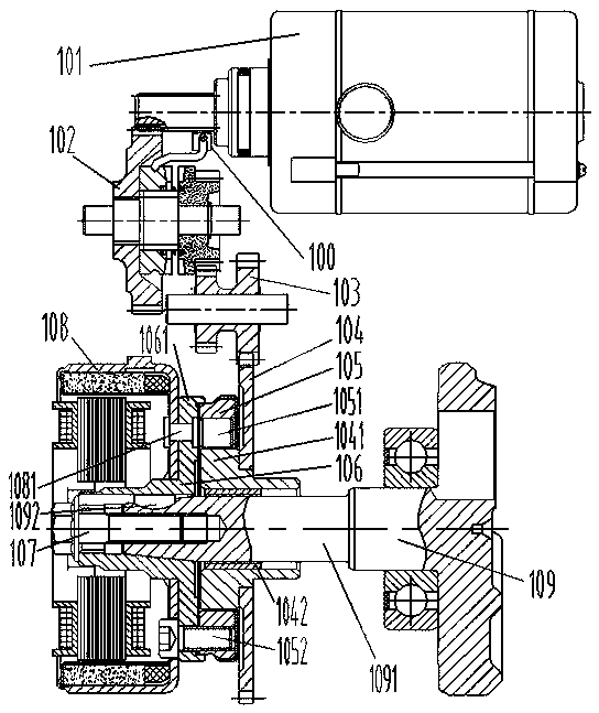 Motorcycle engine electrical starting structure