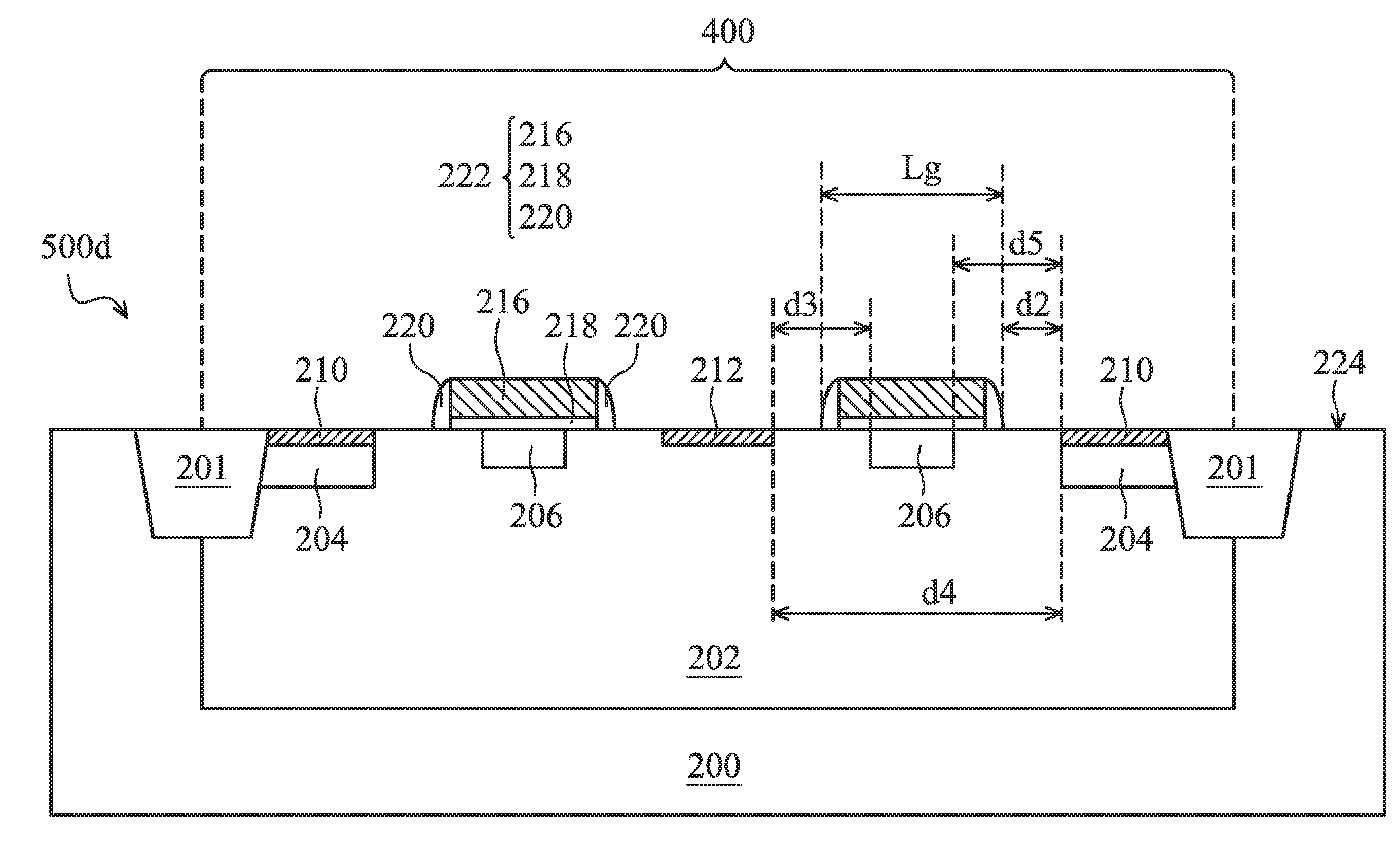 Schottky diode structure