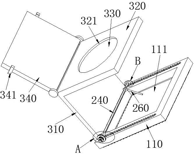 Longitude and latitude detection device for glass fiber cloth research and development