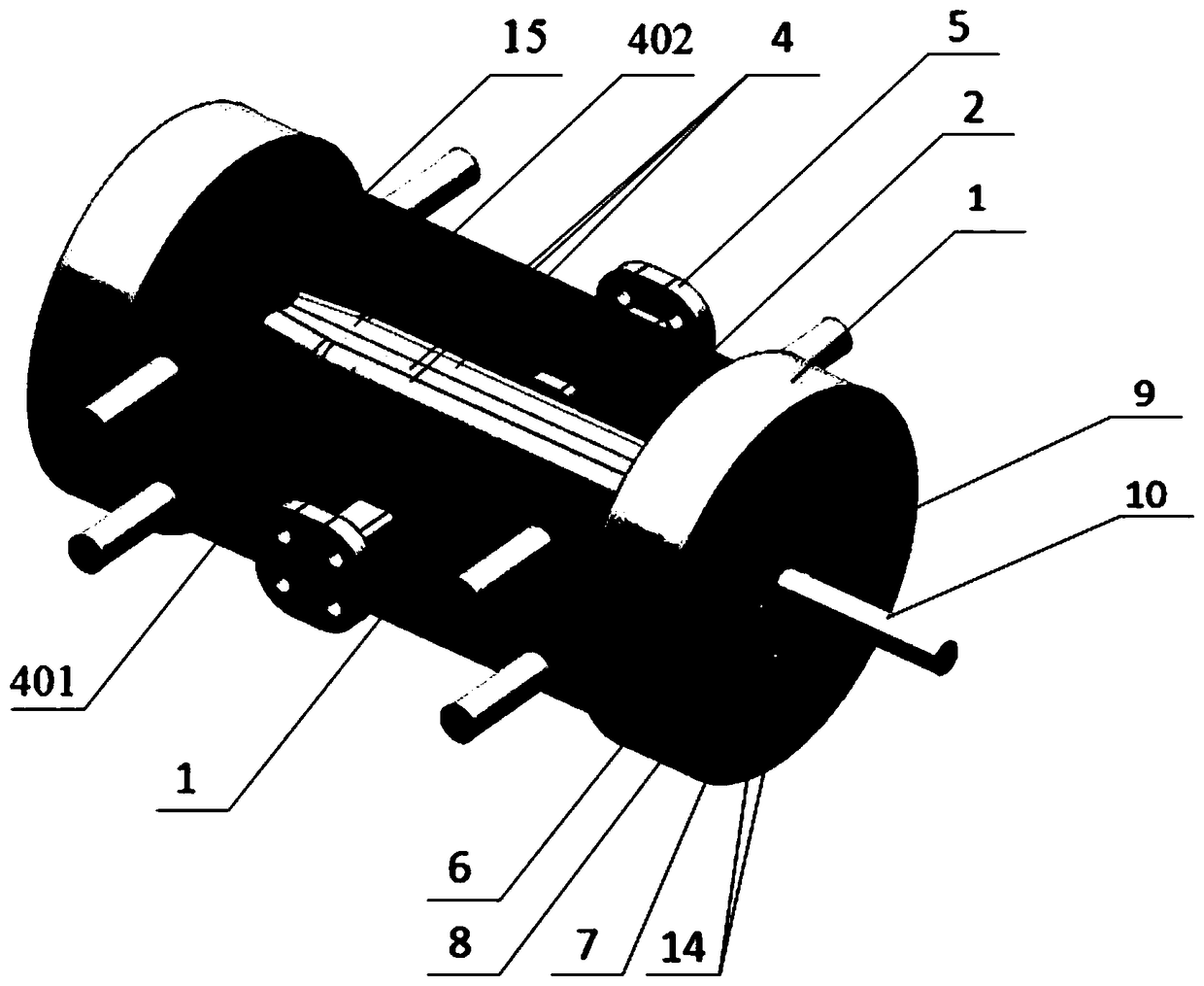 Aluminum alloy magazine welding deformation control device and method