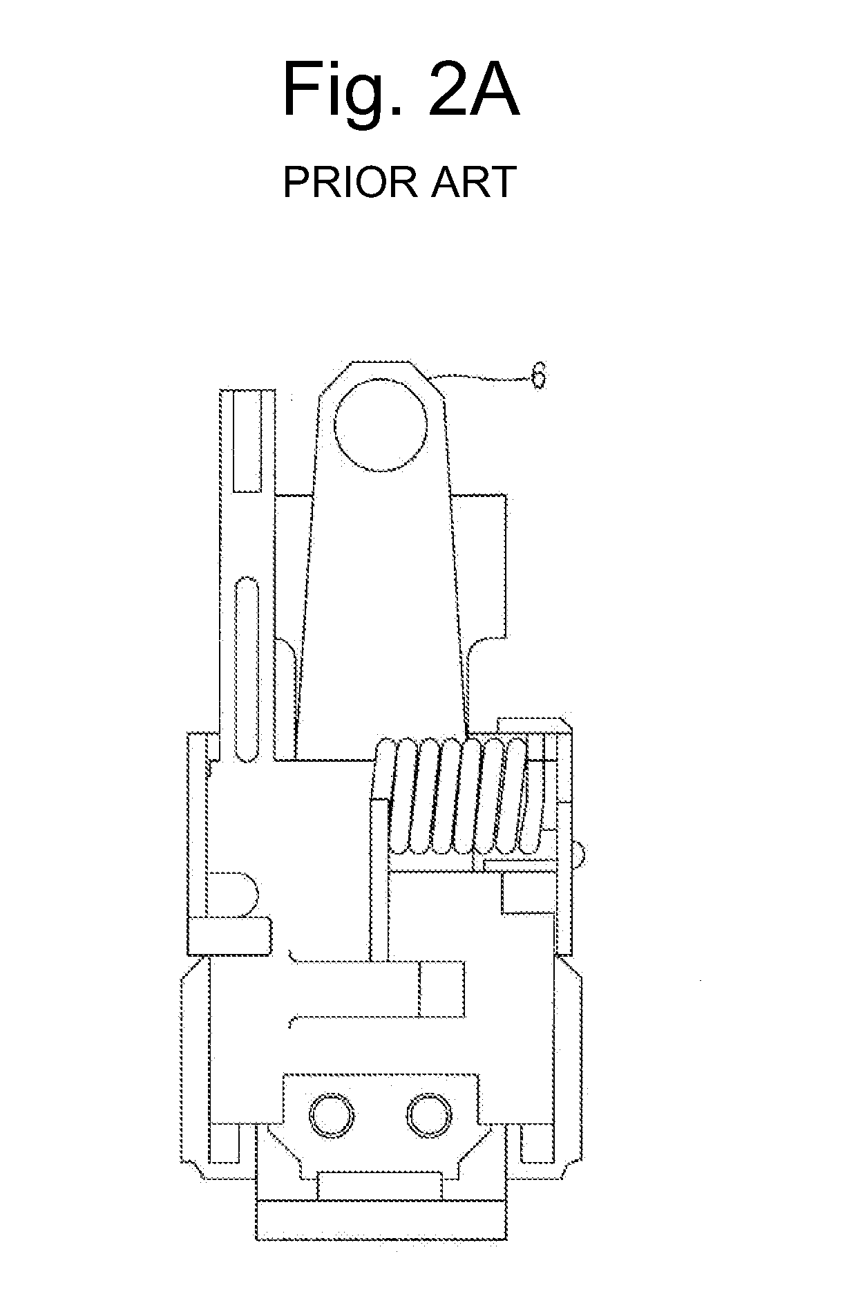 Gap adjusting method in trip mechanism of molded case circuit breaker