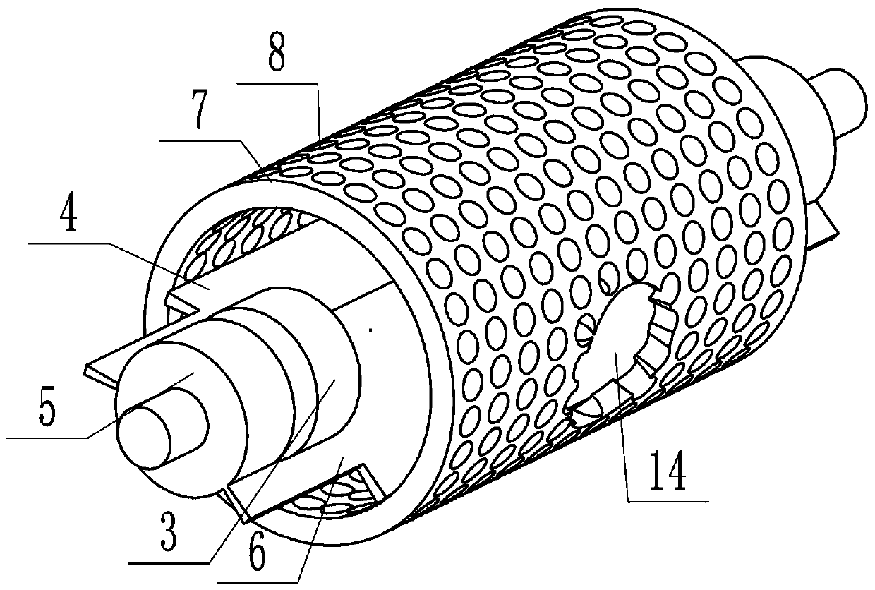 Extrusion type sludge dewatering device