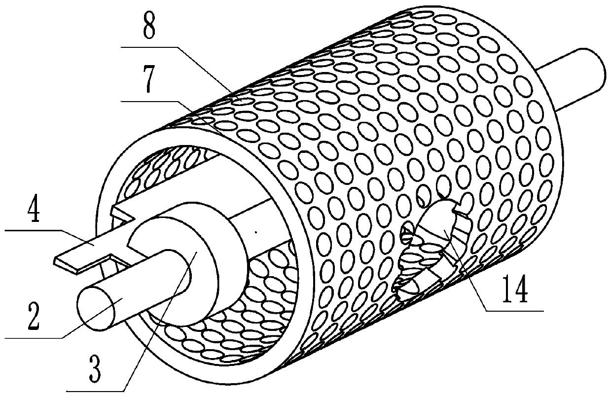 Extrusion type sludge dewatering device