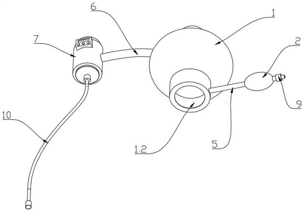 Airway heating and humidifying and sputum splashing preventing device for tracheotomy patient