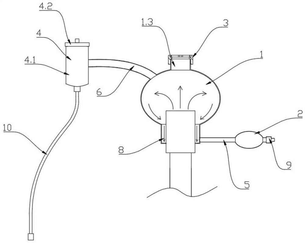 Airway heating and humidifying and sputum splashing preventing device for tracheotomy patient