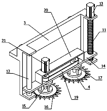 Agricultural soil turnover and efficient weeding robot