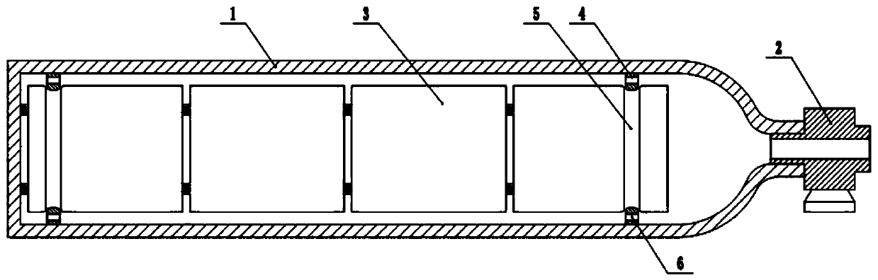 Solid-state hydrogen storage device with high heat exchange characteristics