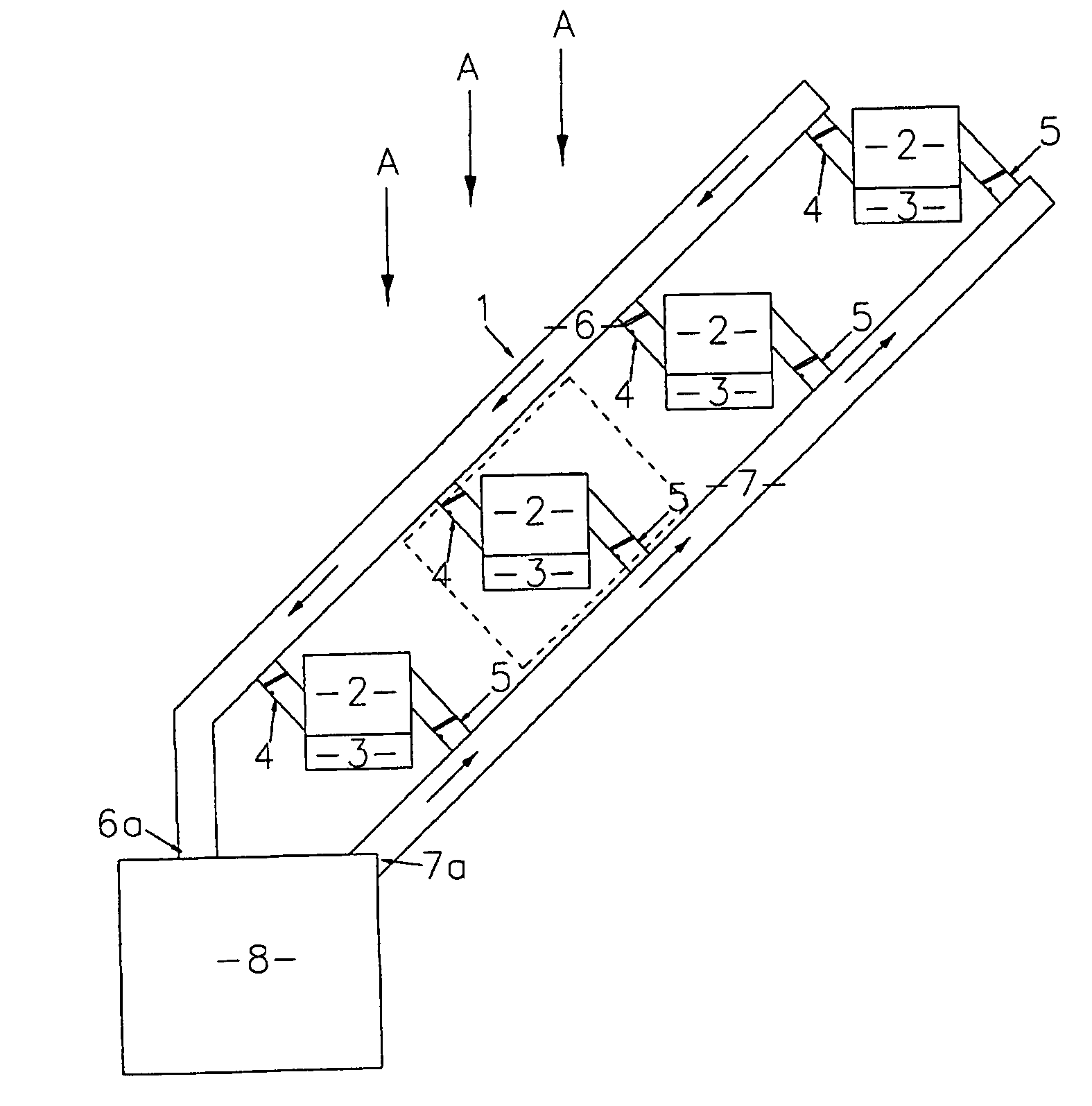 Modular near-shore wave-powered energy collection system